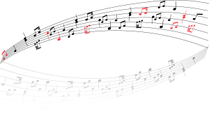 Graphisme - Notation musicale - Erreur 2B (agglutinements de notes)